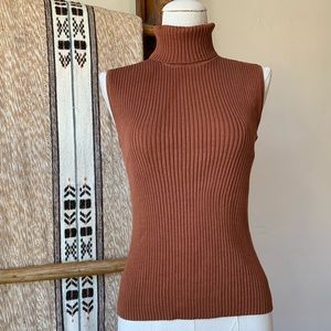 Chico’ Ribbed Rust Turtleneck